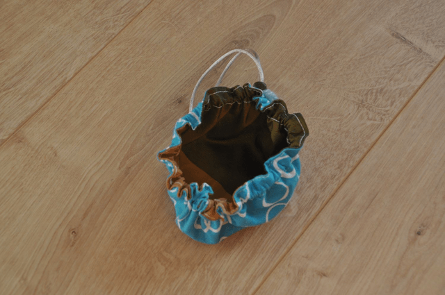 Pochette bourse -- Bleu cercle