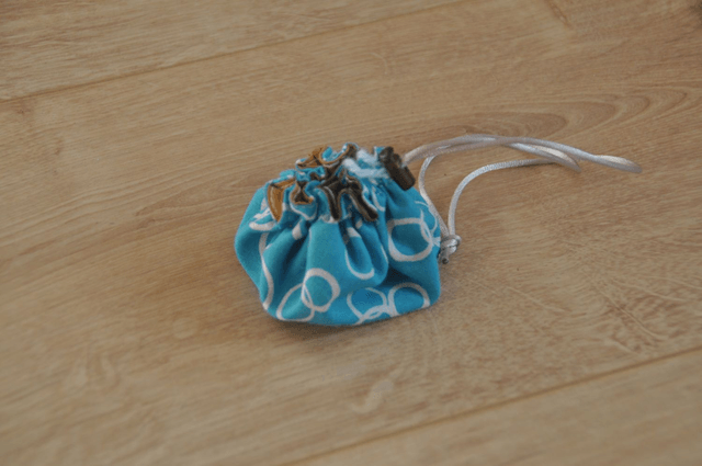 Pochette bourse -- Bleu cercle