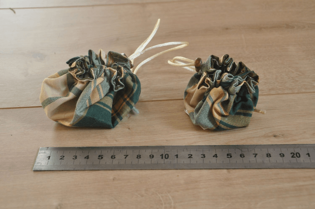 Pochette bourse  -- Vert carreau