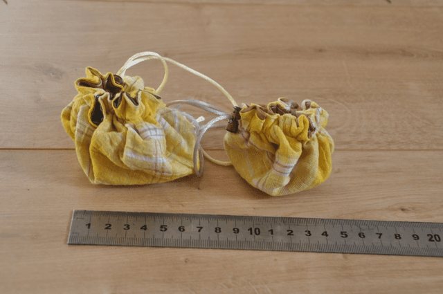 Pochette bourse -- Jaune carreau