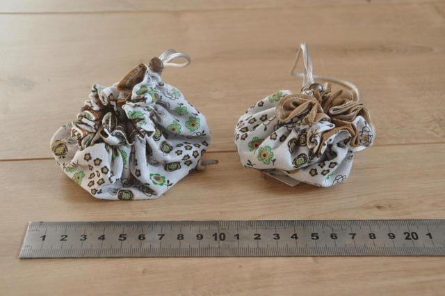 Pochette bourse -- Vert/blanc fleur